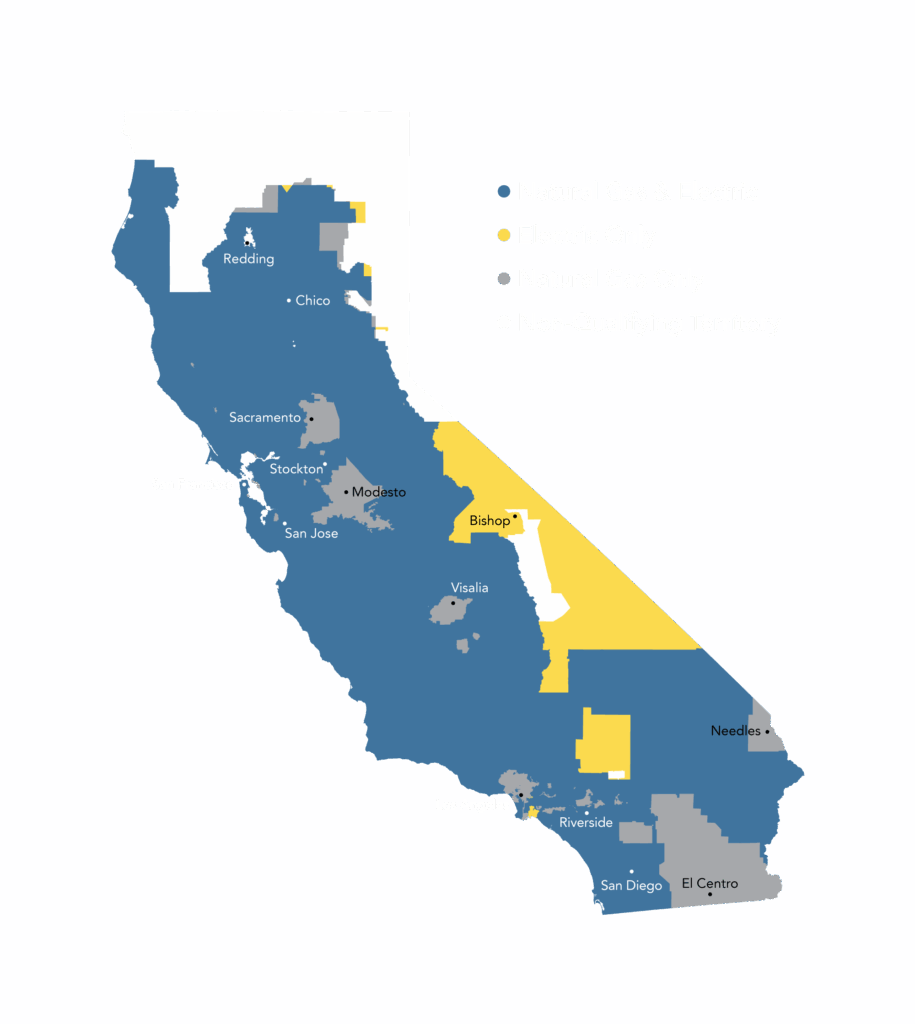 Eligible territory map